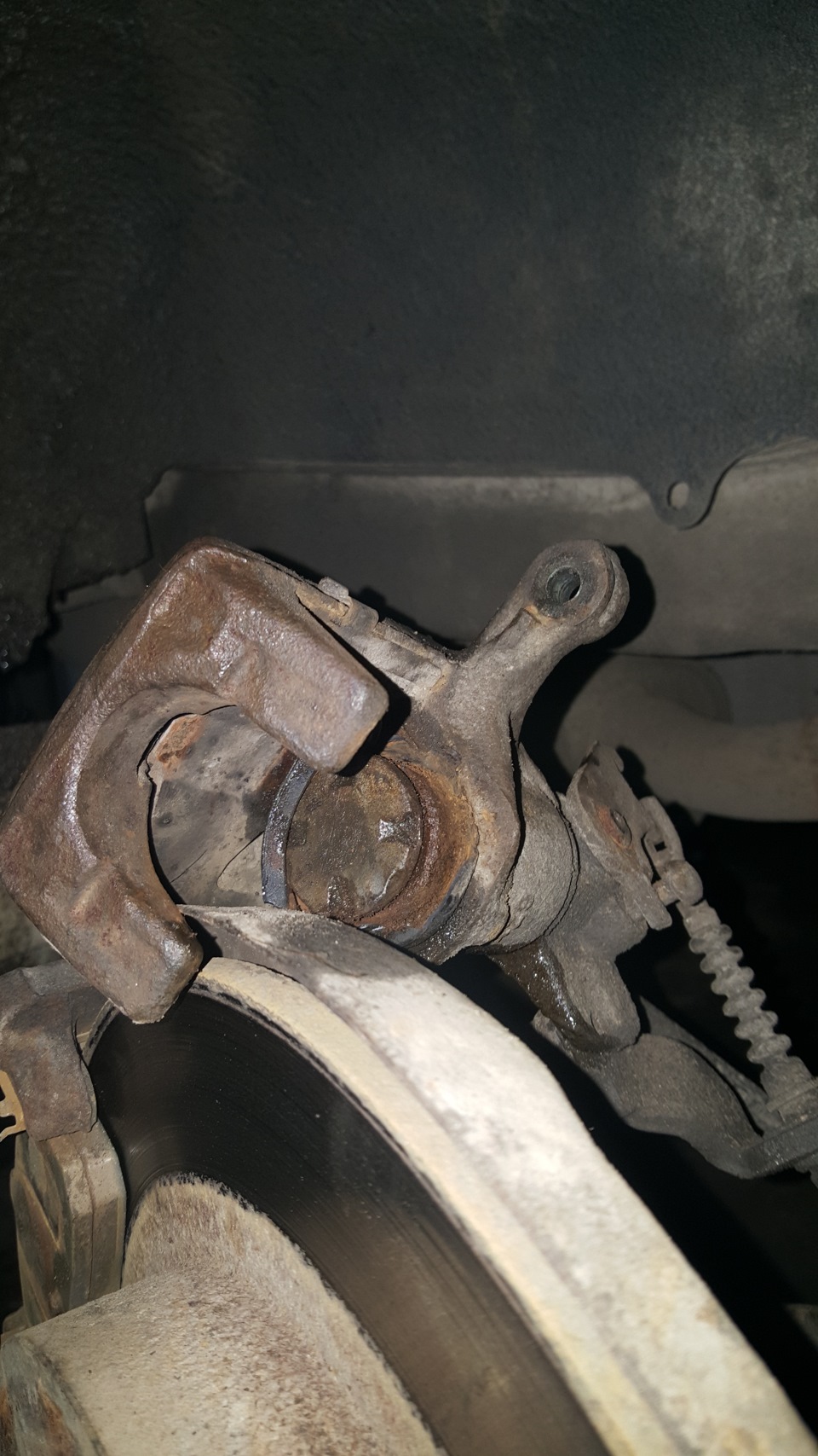 Про задний суппорт… — Nissan Cefiro (A32), 2 л, 1997 года | своими ...
