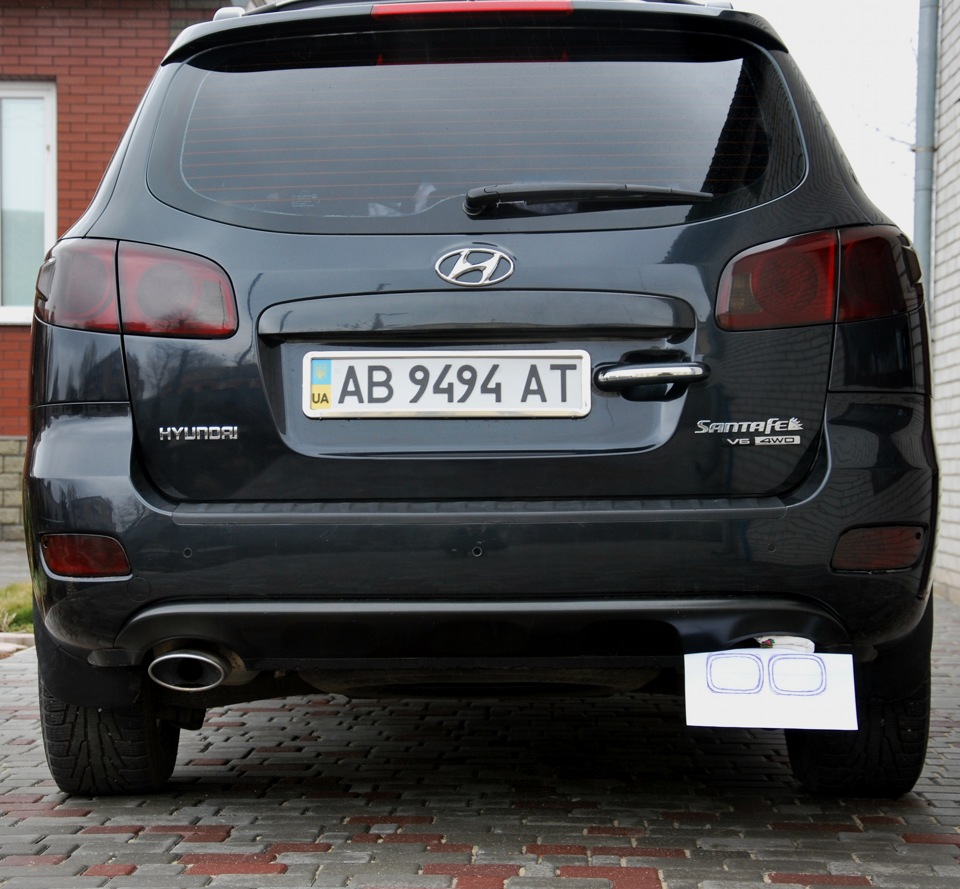 Выхлоп Ulter Sport! . . Начало) ) ) — Hyundai Santa Fe (2G), 2,7 л, 2008  года | тюнинг | DRIVE2