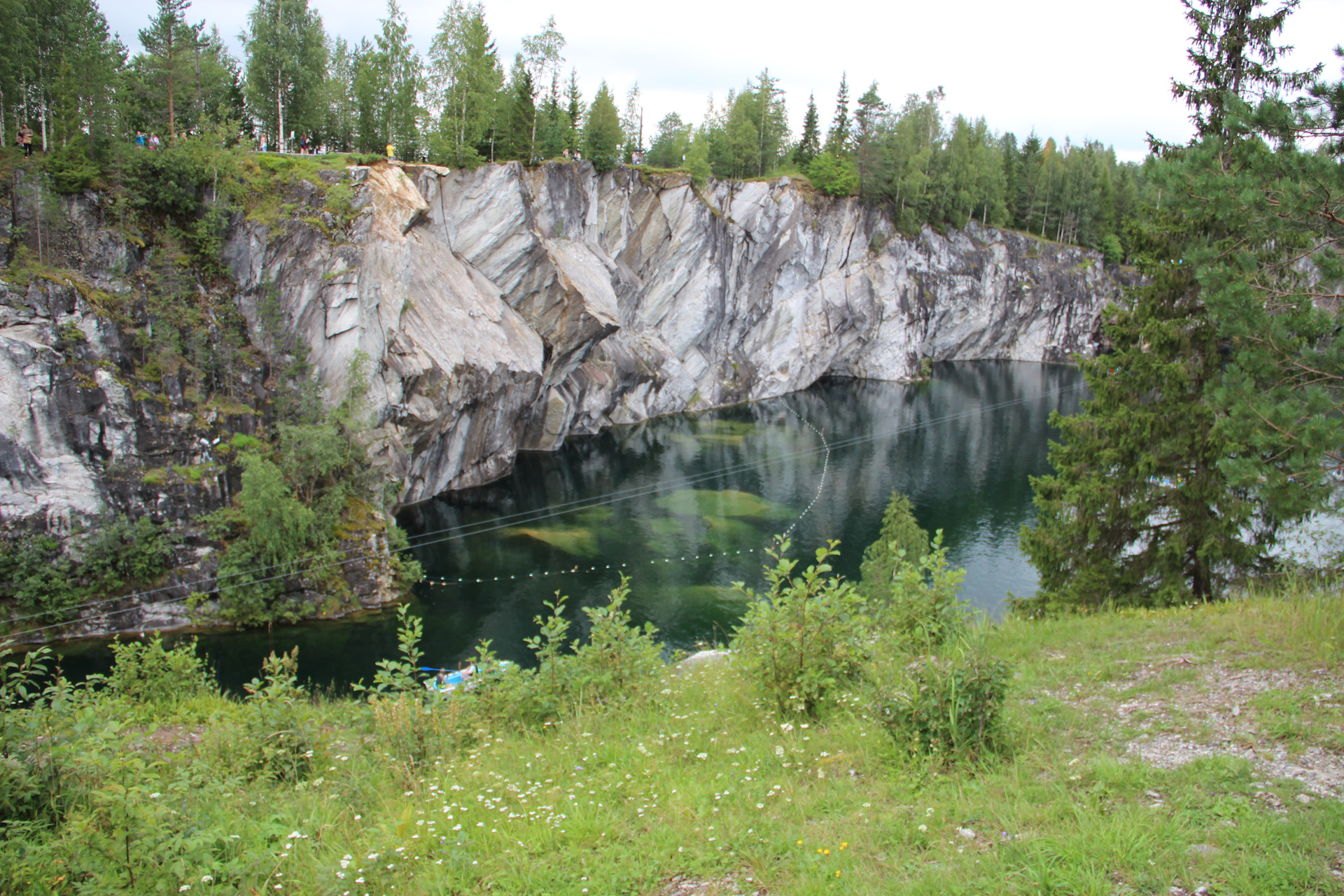 Горный парк Рускеала Карелия водопад