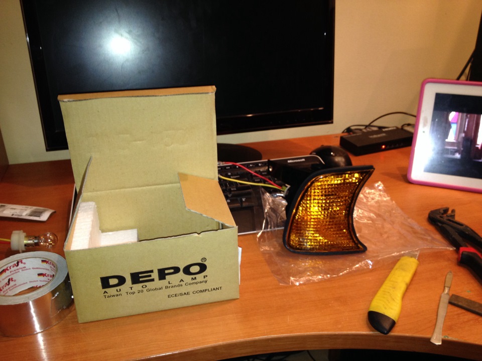 Поворотники как габариты — BMW 5 series (E34), 4 л, 1995 года ...