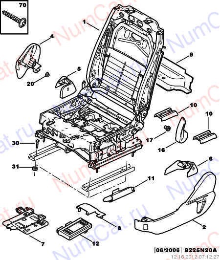 Как разобрать сиденье фольксваген поло Замена каркасов+подогре+обивка - Volkswagen Polo Sedan, 1,6 л., 2011 года запчас