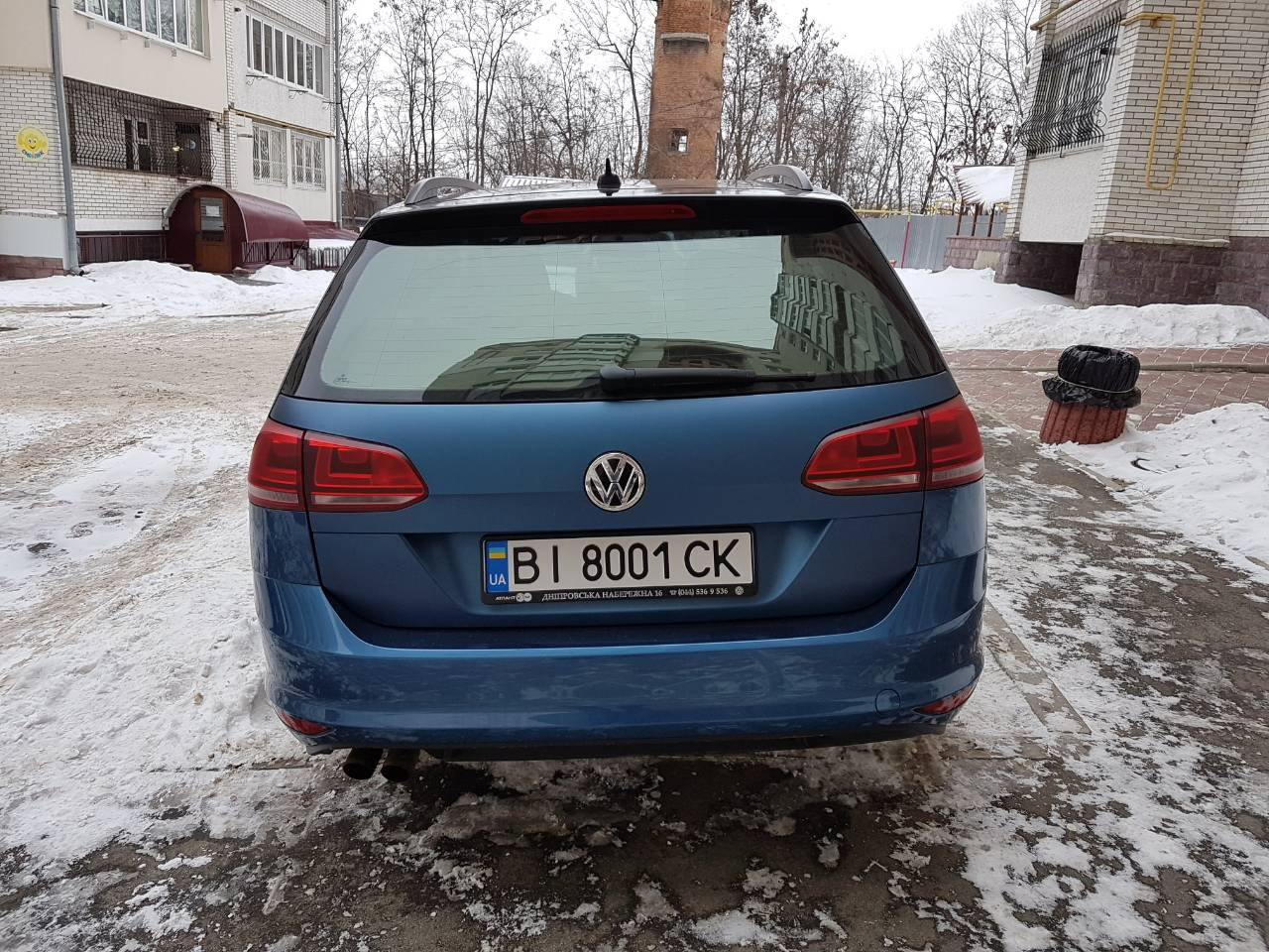 Оклейка машины прозрачным, матовым винилом. — Volkswagen Golf Mk7, 2 л ...
