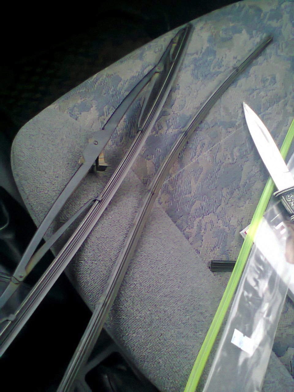 [.37.] ~ Поменял резинки на дворниках — ЗАЗ Sens, 1,3 л, 2008 года ...