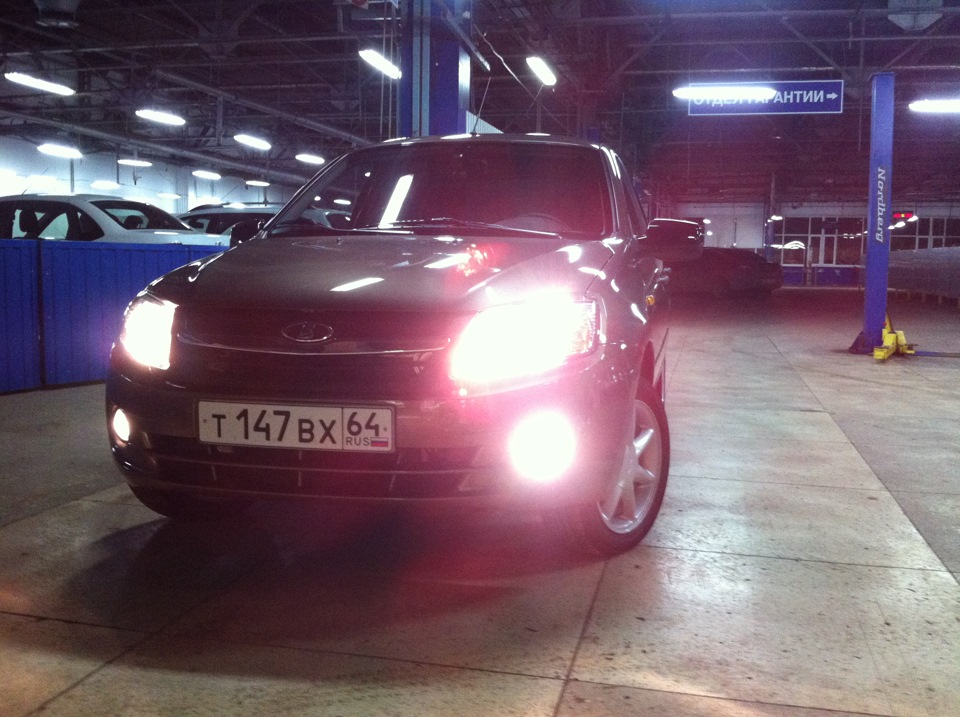 Противотуманки — Lada Гранта (1G), 1,6 л, 2013 года | электроника | DRIVE2