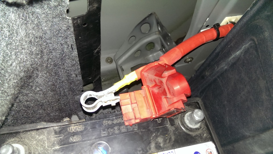 Перенос АКБ в багажник. — Nissan Silvia (S15), 2 л, 1999 года | своими ...