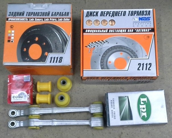 Тормоза без них не как. — Lada Приора седан, 1,6 л, 2011 года | тюнинг ...