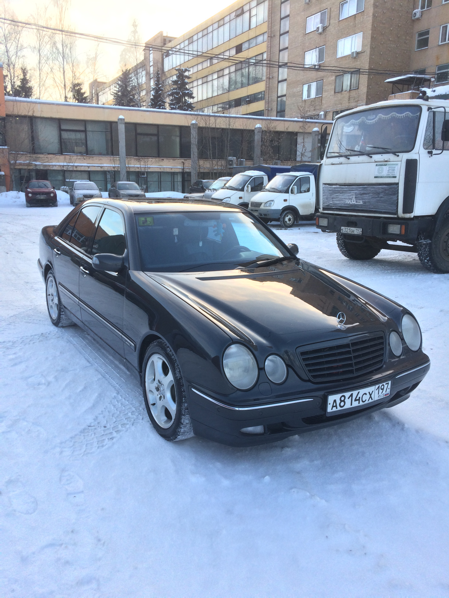 Mercedes Benz w210 зима