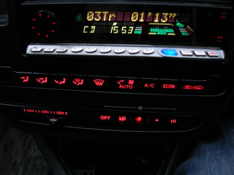 Button illumination LED strip - Toyota Carina 18 L 1996
