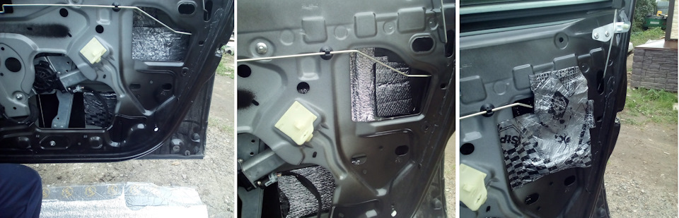 вибра/шумка/вибра — Renault Duster (1G)