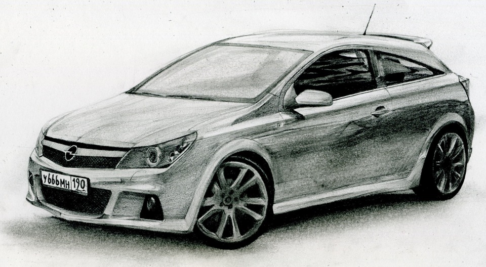 Opel astra gtc чертеж