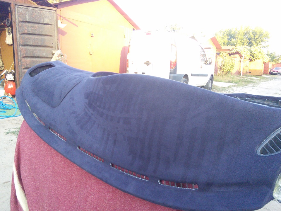 Перетяжка торпеды в Алькантару (Антару) Стайлинг салона — Daewoo Lanos ...