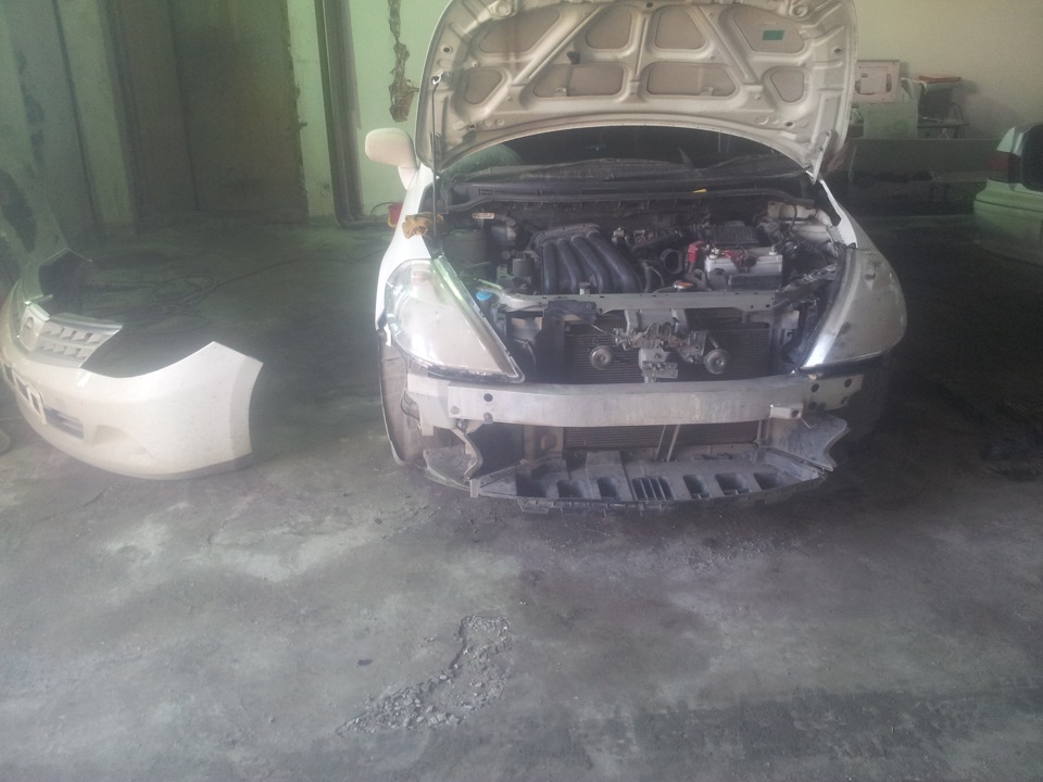 Ох уж этот снег. . — Nissan Tiida (1G), 1,5 л, 2009 года | своими ...