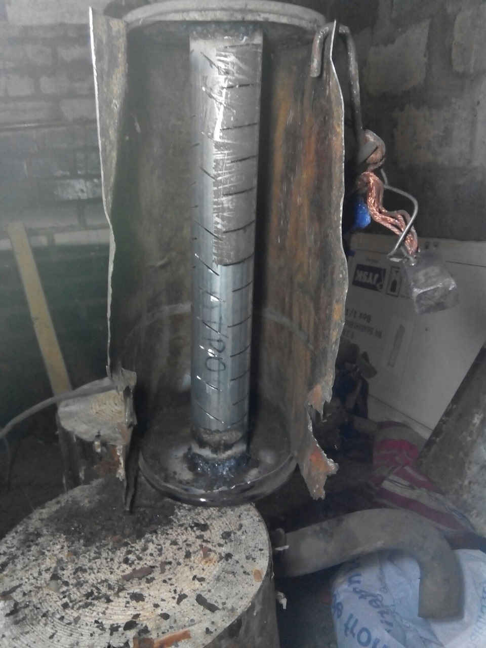 Стронгер вместо катализатора. Ремонт глушителя — Opel Omega A, 2 л ...