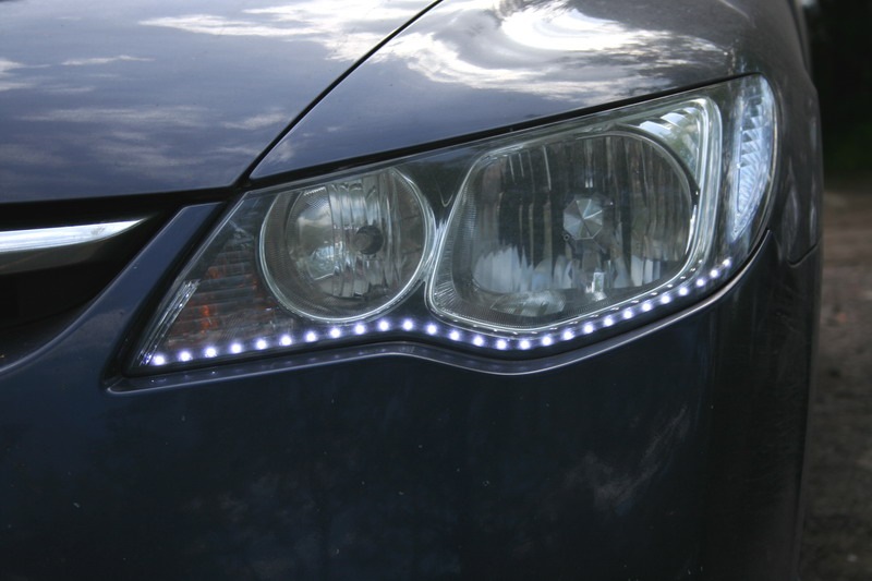 Фары Audi-style — Honda Civic 4D (8G), 1,8 л, 2008 года | стайлинг | DRIVE2