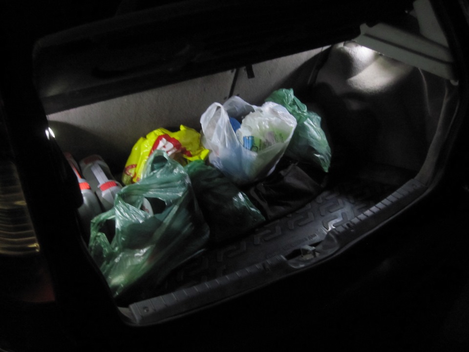 LED подсветка багажника и доработка приборной панели — Lada Калина ...