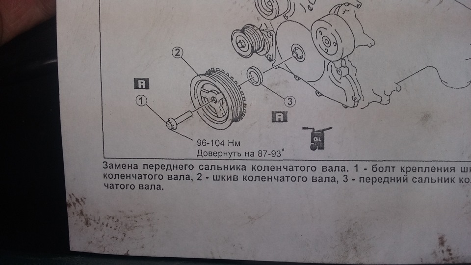 Мазда 6 момент затяжки передней ступицы