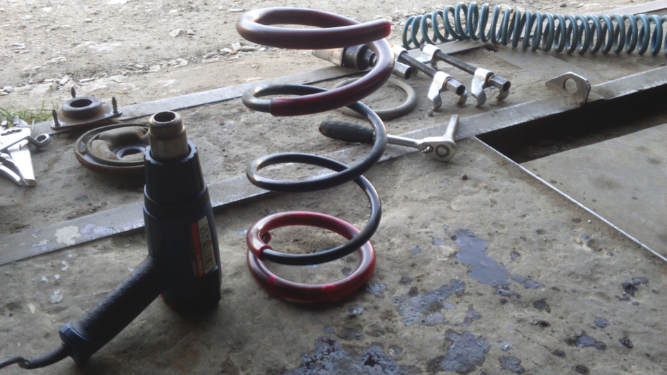 Переделка передних стоек. — Mitsubishi Lancer X, 2 л, 2008 года ...