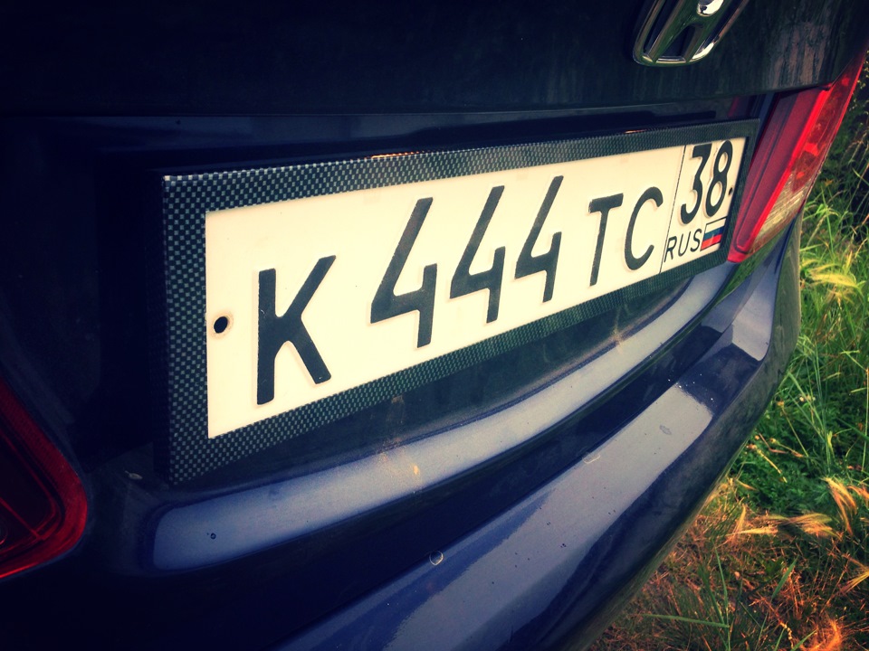Антивандальные рамки (carbon) — Honda Civic 4D (8G), 1,8 л, 2011 года ...