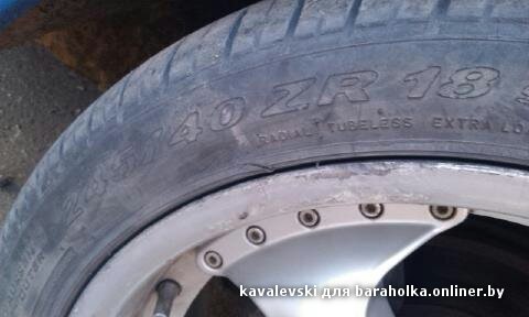 Продам Диски 5x112 + Резина Pirelli 245/40/R18 — Mercedes-Benz W123, 2 ...