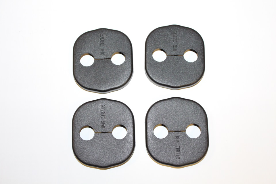 Заглушки на скобы дверных замков — Hyundai Santa Fe (3G), 2,2 л, 2013 ...