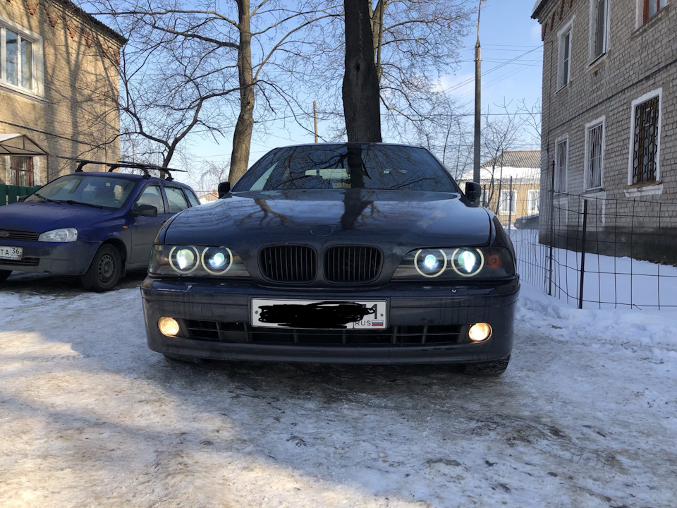 (027) Замена ЛЭД ламп на ксенон, ремонт/обновление фар — BMW 5 series ...