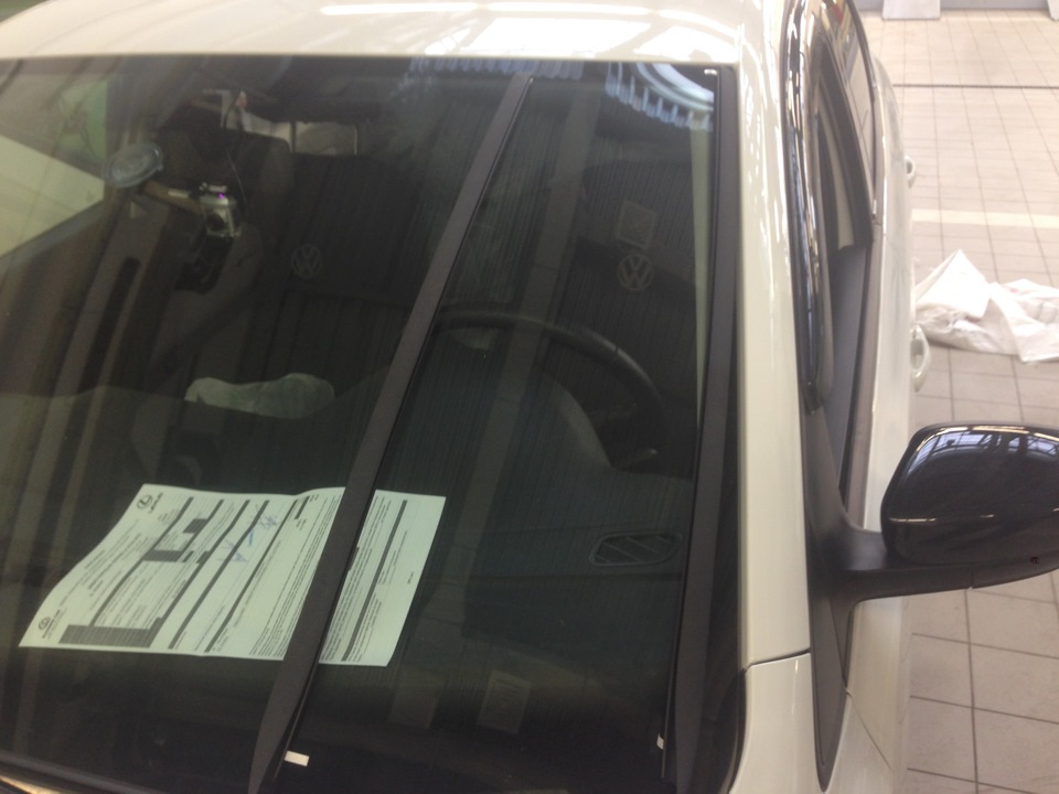 Водоотводы на лобовое стекло WAG — Volkswagen Polo Sedan, 1,6 л, 2014 ...