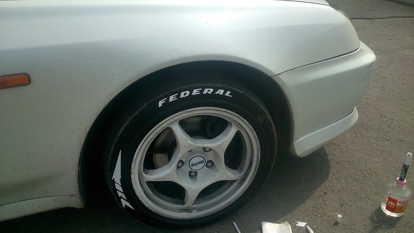 решено покрасить надписи на шинах) — Honda Prelude (BB5/BB6/BB7/BB8/BB9 ...