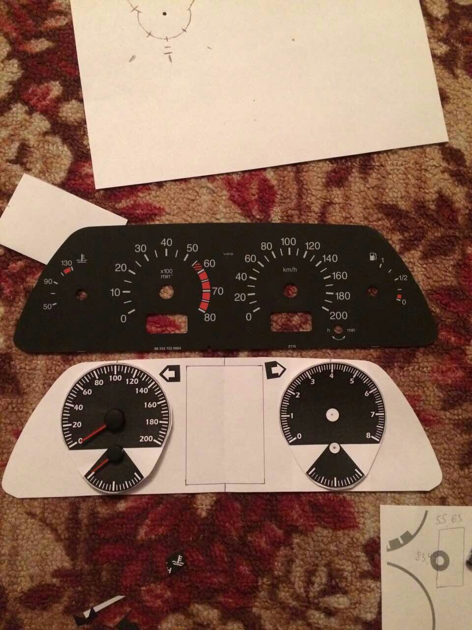 Изготовление щитка приборов своими руками) — LADA 2114, 1,6 л., 2012 ...