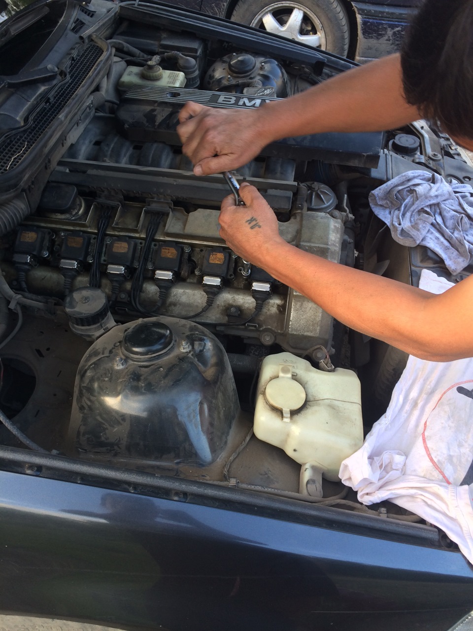 #27 \"Замена масла в рейке, новые свечи\" — BMW 3 series (E36), 2,5 л ...