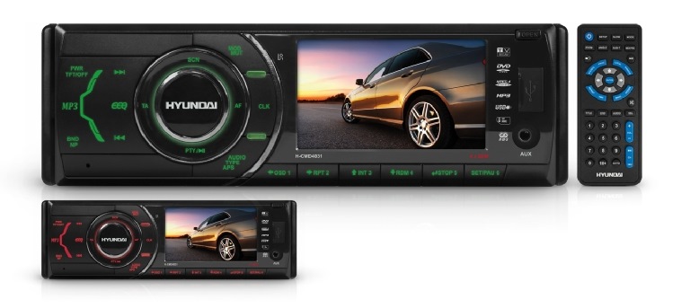 Автомобильная магнитола с DVD + монитор Hyundai H-CMD4031 — DRIVE2