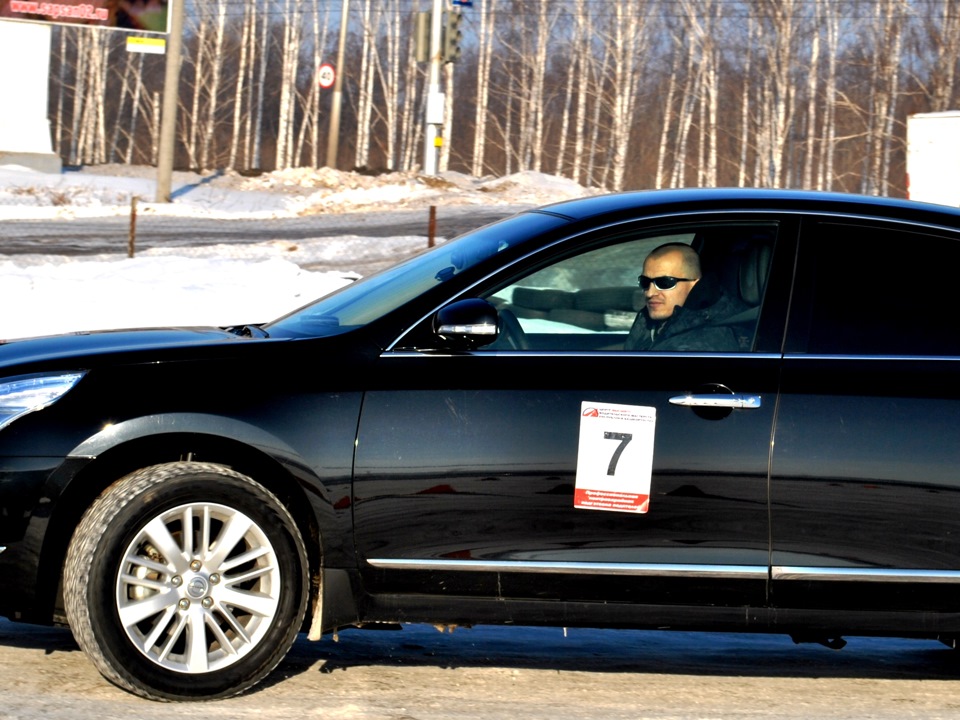 Курсы экстремального вождения, зима — Nissan Teana (J32), 2,5 л, 2013 ...