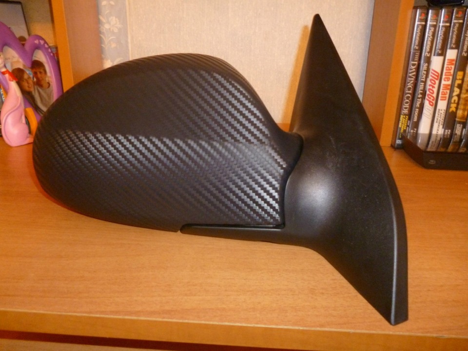 Обтяжка зеркал карбоном. — KIA Cerato (1G), 1,6 л, 2006 года ...