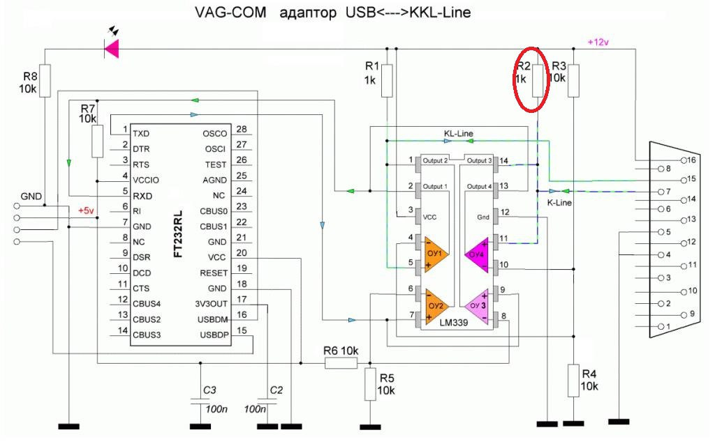 Схема vag k can commander