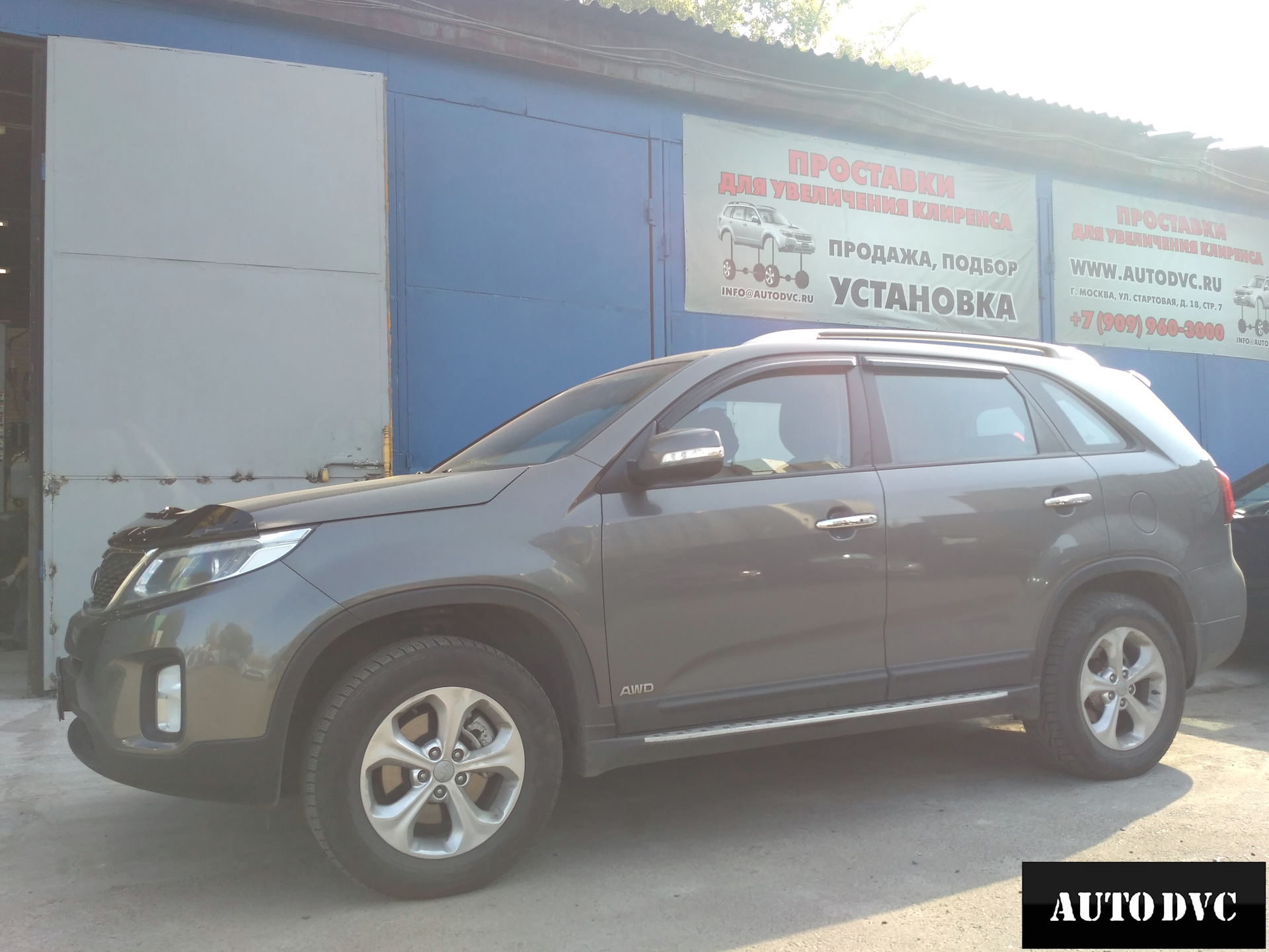 Kia Sorento II Рестайлинг — установка проставок для увеличения клиренса ...