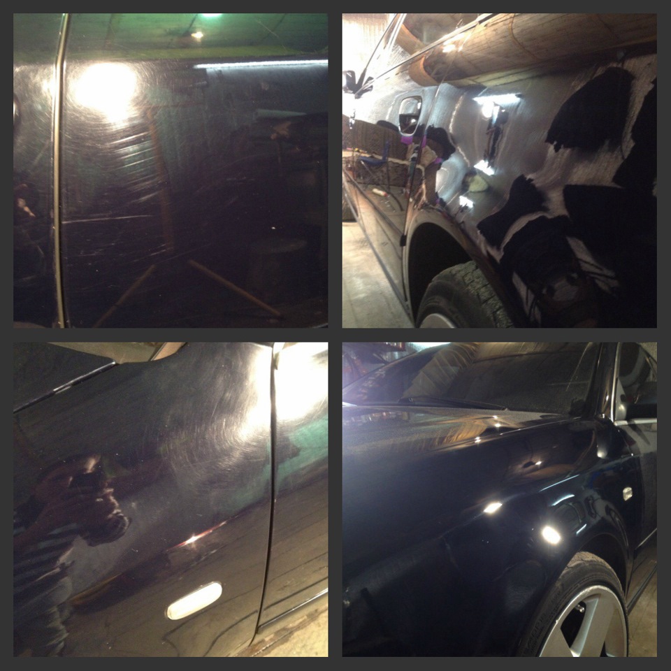 Абразивная полировка кузова. — Audi A6 (C5), 2,8 л, 1999 года ...