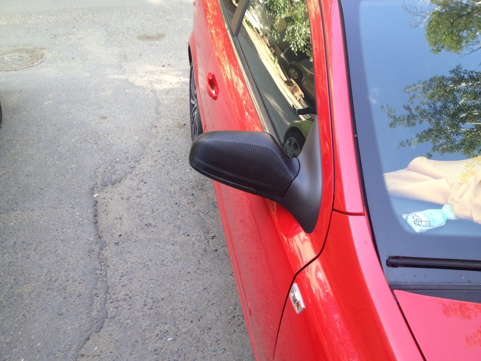 обновление зеркал карбоном — Opel Astra H GTC, 1,8 л, 2007 года ...
