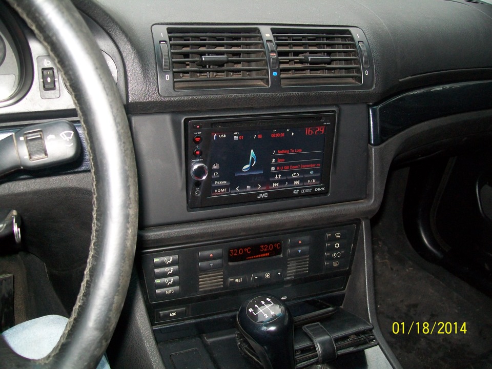 замена штатной касетной магнитолы на 2din — BMW 5 series (E39), 2 л ...
