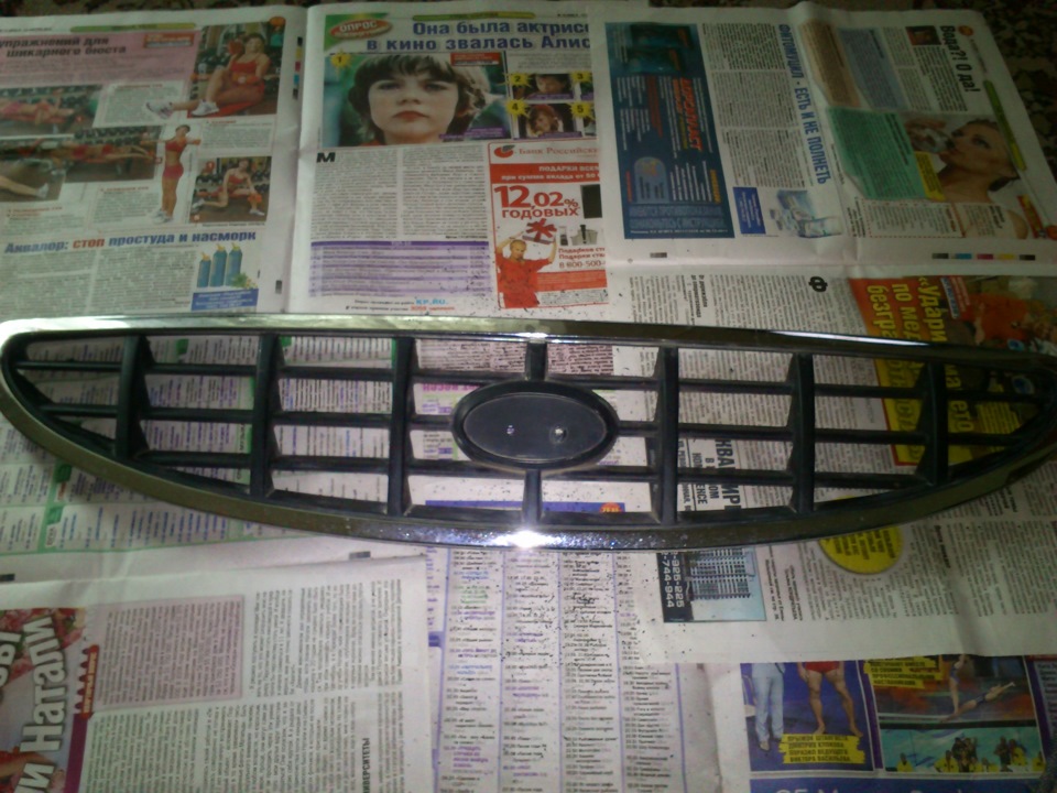 Сетка вместо решетки) — Hyundai Accent (2G), 1,5 л, 2005 года | тюнинг ...