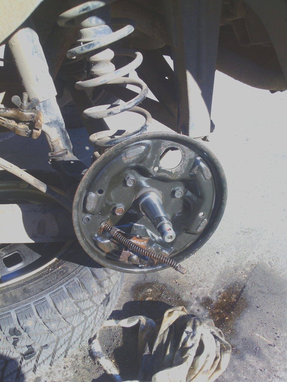 Ремонт задних тормозов — Daewoo Matiz (M100, M150), 0,8 л, 2008 года ...