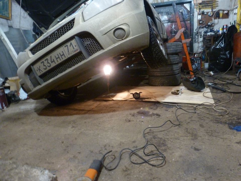 Переделка крепления коробки на лада калина