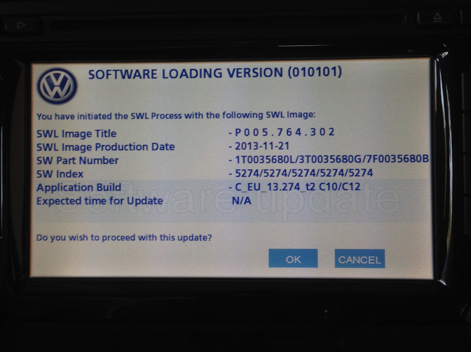 Обновление прошивки на RNS-510 — Volkswagen Passat Variant (B6), 1,9 л ...