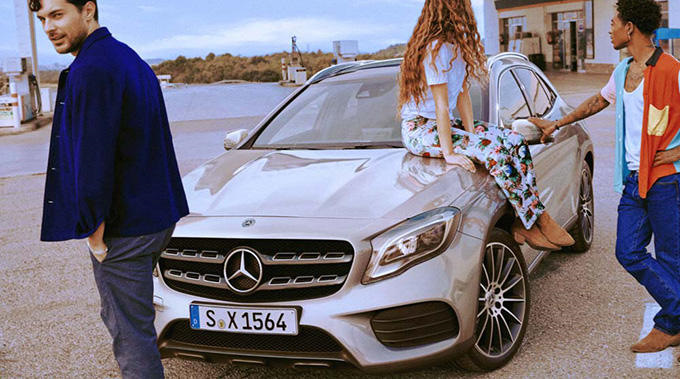 Реклама Mercedes Benz GLA