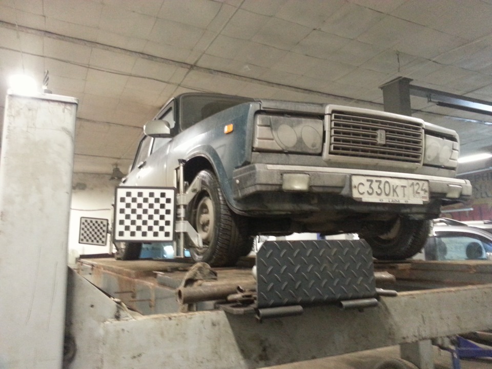 Компьютерный развал-схождение. — Lada 21074, 1,6 л, 2004 года | визит ...