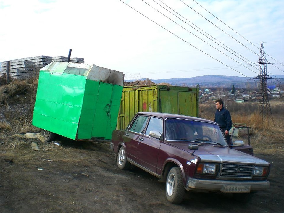Транспортировка негабарита :) Или таскания домика с трубой :) — Lada ...