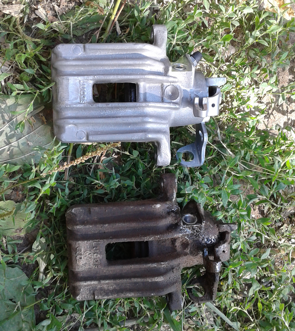 Замена заднего суппорта — Skoda Octavia A4 Mk1, 1,8 л, 2000 года ...