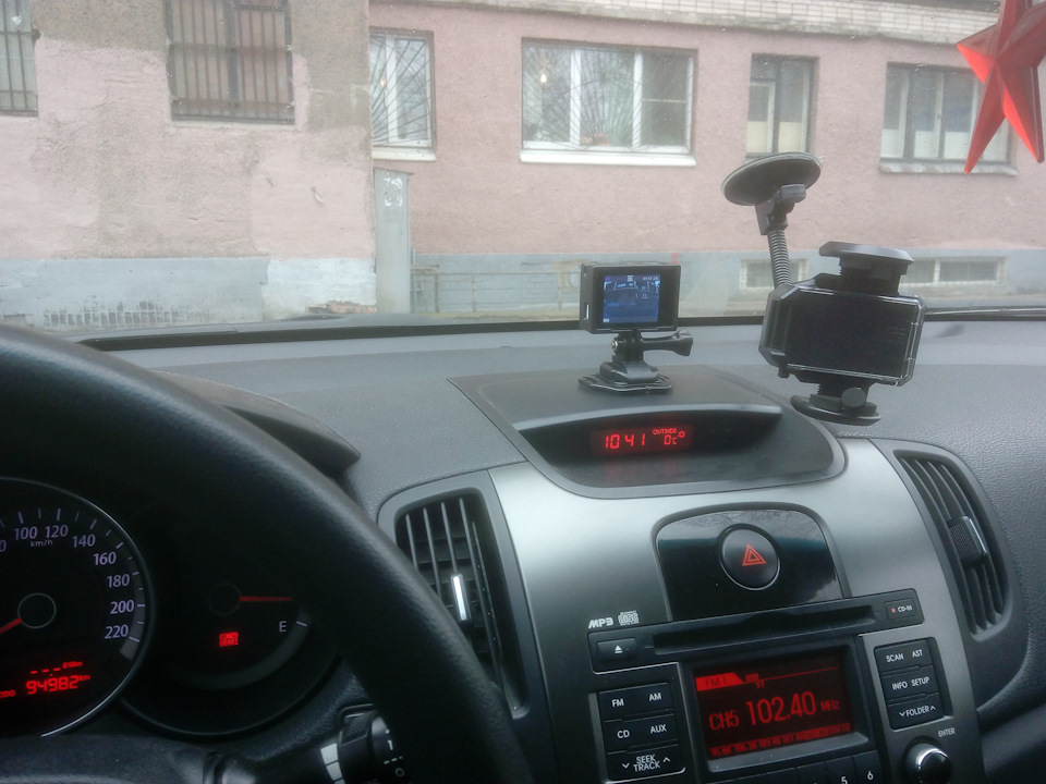 Экшн камера — KIA Cerato (2G), 1,6 л, 2011 года | аксессуары | DRIVE2