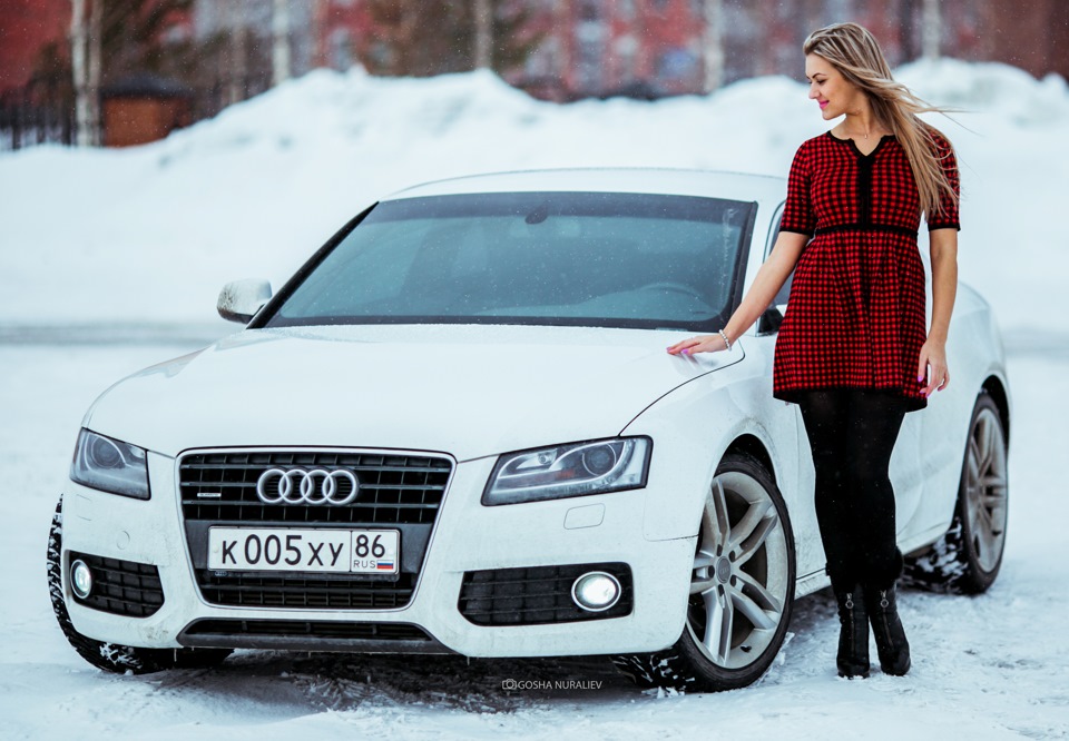 Audi a6 девушка