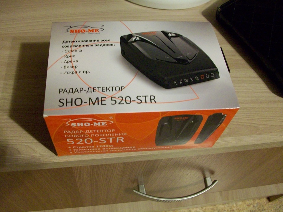 Радар-детектор Sho me 520 str — Lada Приора седан, 1,6 л, 2008 года ...