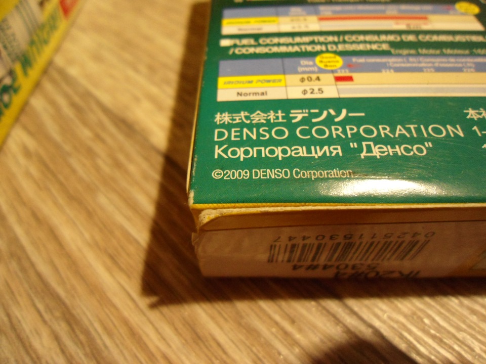 Подделка — на упаковке левый нижний угол 2009 год — Geely Emgrand X7