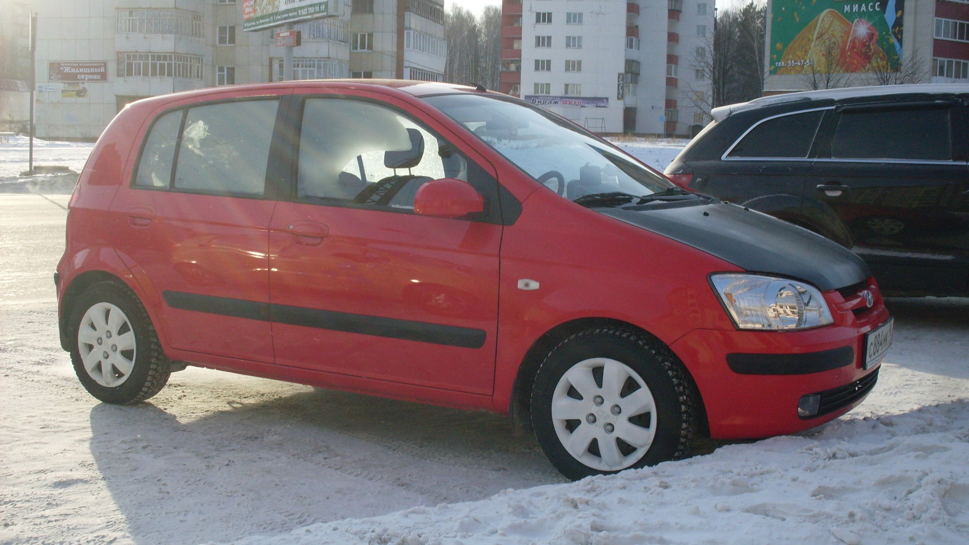 Hyundai Getz 1.4 бензиновый 2005 | Ярко краснаЯ на DRIVE2